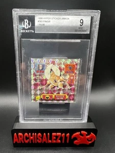 1997 AMADA POKEMON JAPANESE #383 PINSIR-HOLO STICKER COLLECTION KAI Beckett 9 - Picture 1 of 2