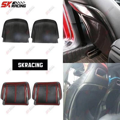 Dry Carbon Fiber Seat Back Covers Bodykit For Mercedes Benz CLA200 250 CLA45AMG - Image 1 of 4