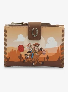 Disney Pixar Toy Story Woody, Jessie & Bullseye WESTERN bestickte Geldbörse Neu! - Bild 1 von 4