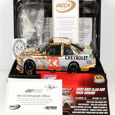 CLINT BOWYER 2011 AUTO GOLD ELITE #33 TALLADEGA WIN CHEVY 100TH /100 MADE XRARE! - Image 1 of 4