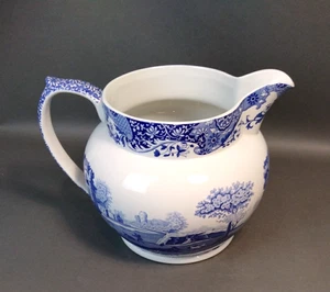 Spode Extra Large Blue & White Italian Jug/Pitcher - Porcelain Made In England A - Picture 1 of 10