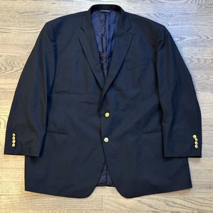 Brooks Brothers 1818 Madison Mens 54R Loro Piana Wool Blazer Gold 2Button Jacket - Picture 1 of 12
