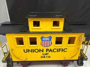 G Scale Union Pacific UP Caboose 3810 Scientific Toys Yellow Coastal Express - Picture 1 of 12