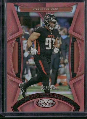 2023 Panini Certified #7 Grady Jarrett Mirror Red #/99 - Image 1 of 2