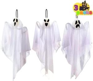 3 Pack 27.5" Hanging Flying Ghosts Halloween Party Decor for Yard & Patio - Picture 1 of 4