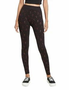 Damen WonderShop Leggings Zuckerstangenmuster Fleece gefüttert schwarz S/M NEU! - Bild 1 von 5