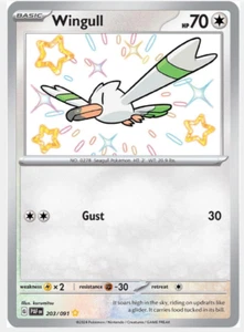 Wingull 203/091 Paldean Fates Baby Shiny Holo Rare Pokemon Card NEAR MINT - Picture 1 of 1
