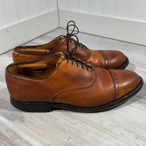 Allen Edmonds Byron Dress Shoes (7.5 E) – Tan, Previously Enjoyed Made In USA - Picture 1 of 18
