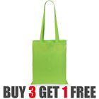 100% Premium Cotton Canvas Shopping Bag Shoulder Tote Shopper Bags Reusable