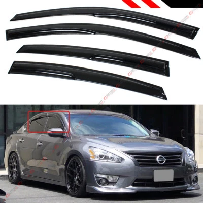 PARA NISSAN ALTIMA 2013-15 SEDÁN 3D ESTILO ONDULADO VENTANA VISERA PROTECTOR DE LLUVIA DEFLECTOR Foto 1 de 4