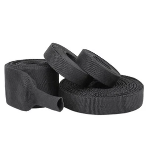 Manicotto intrecciato termoretraibile nero 2 a 1 guaina copricavo - Foto 1 di 18