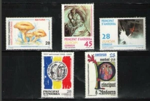 ANDORRA ESPAÑOLA 1993 AÑO COMPLETO EDIFIL 235-239 NUEVOS SIN CHARNELA MNH - Imagen 1 de 1