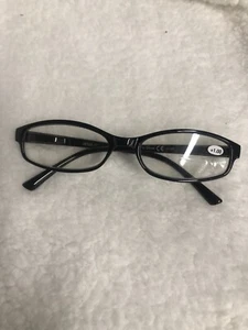 Unisex Reading Glasses Black Rectangular Matted Frame Magnified Readers +1.00 - Picture 1 of 3