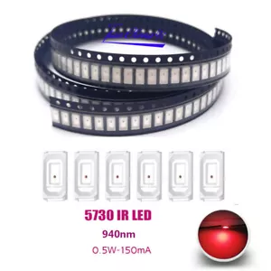 940nm 5730 0.5W SMD Chip Infrared LED lamps IR LED Emitting Diode - Picture 1 of 7