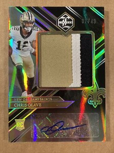CHRIS OLAVE 2022 Panini Limited Rookie Jersey Patch Auto #07/49 Autograph * hl