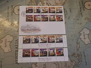 Isle Of Man IOM 2003 “Henry Bloom Noble Trust” FDC + Douglas +MNH set As Shown - Picture 1 of 3