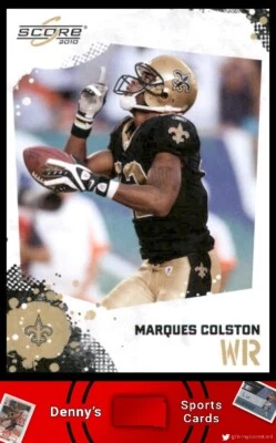 2010 Score #183 Marques Colston New Orleans Saints Football Card - Image 1 of 2