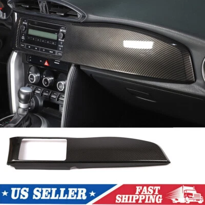 ABS Carbon Dash Radio Panel Trim Cover Fit For Toyota GT86 SCION FR-S Subaru BRZ - Image 1 of 4