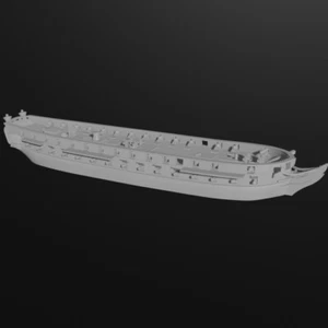 1/1200th British HMS Cornwallis 4th rate Heavy Frigate (54 guns) 1800-69 - Picture 1 of 1