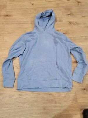 Polo Ralph Lauren Sudadera con Capucha Juvenil Grande 14-16 Niños Big Pony Sudadera MANCHAS ¡LEER! Foto 1 de 4
