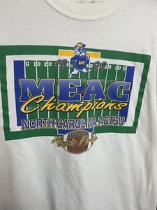 North Carolina A&TSU Aggies MEAC Championship T-Shirt White Adult Large White - Picture 1 of 7