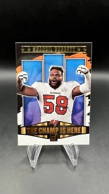 2021 Donruss Football Shaquil Barrett The Champ Is Here Insert CIH-20 Buccaneers - Image 1 of 4