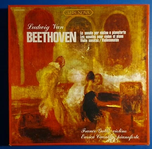 BEETHOVEN VIOLIN & PIANO SONATAS FRANCO GULLI ENRICA CAVALLO BOX 5 LPS ITA MINT - Picture 1 of 4
