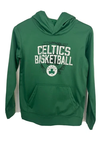 AUTHENTIC NBA CELTICS Hoodie Youth Boys Size MEDIUM 10/12 Cover