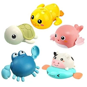 Bath Toy, Cute Animal Clockwork Bathtub Swimming Pool Toy,Baby Bath Toys - Picture 1 of 7