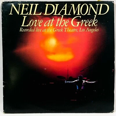 Neil Diamond ~ Love At The Greek ~ Live UK Import 1977 CBS95001 Double LP Vinyl - Image 1 of 4