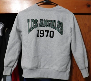 ZARA "Los Angeles 1970" Crew Sweatshirt Heather Gray Pullover Youth Medium YM 8 - Picture 1 of 7