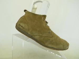 EDDIE BAUER Brown Suede Laces Ankle Fashion Boots Booties Womens Size 9 M - Picture 1 of 11