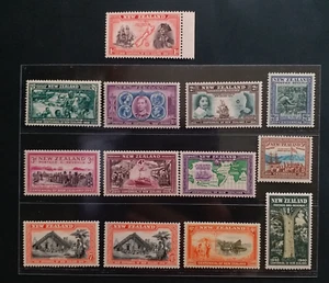NEW ZEALAND 1940 KG V 1/2d to 1s SG 613 - 625 Sc 229 - 241 Centenary set 13 MNH - Picture 1 of 2