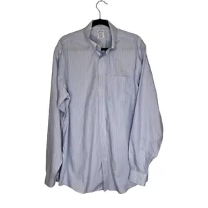 Brooks Brothers blau gestreiftes Herrenhemd 16,5 Langarm - Bild 1 von 7