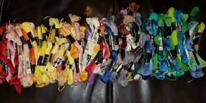 Embroidery Floss Skeins Lot of 100+ Mixed Colors And Mixed Brands - Picture 1 of 22