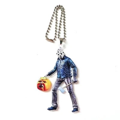 Jason Voorhees Llavero Acrílico Película de Terror Hacha de Calabaza Figura Regalo Coleccionable Foto 1 de 3
