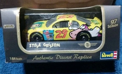 Revell 1/64 Steve Grissom Flintstones Fred Dino Nascar 1997 Chevrolet desenho animado - Imagem 1 de 2