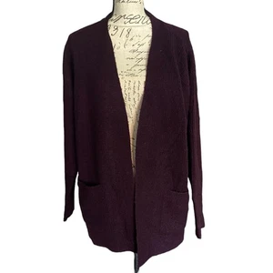 Calvin Klein Jeans Burgundy Cardigan Sweater NEW Size Large - Picture 1 of 4