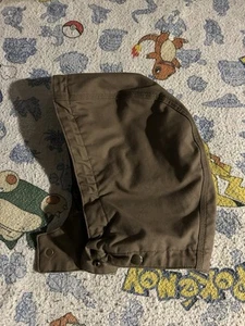 Carhartt Brown Duck Canvas Quilt-Lined Snap-Button Replacement Hood - Bild 1 von 4