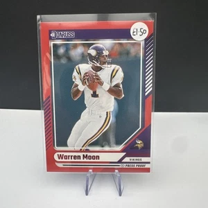 2024 Panini Donruss Warren Moon #126 Press Proof Red, Minnesota Vikings - Picture 1 of 2