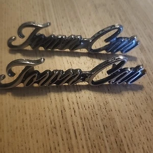 1975-88 LINCOLN TOWN CAR SCRIPT NAMEPLATES - Picture 1 of 3
