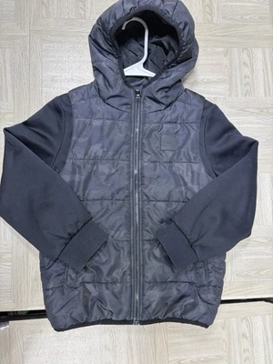 Under Armour YOUTH Small Muted Camo Full Zip Puffer Jacket Winter Ski Black  - Image 1 of 4