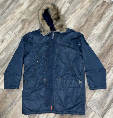 Golden Fleece Jacket Flying Mans Type N-3B Real Fur Size Large USAF—SEE PHOTOS - Image 1 of 4