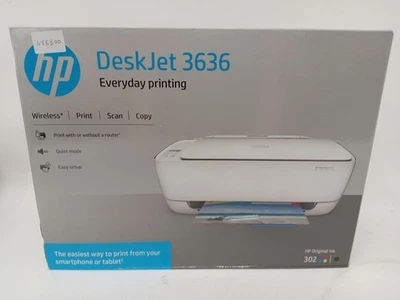 HP DeskJet 3636 All-in-One Wireless Printer preowned Sealed Box - Image 1 of 4