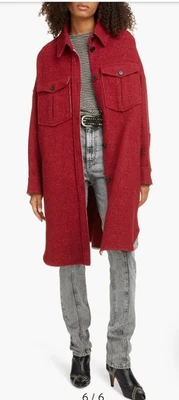 Isabel Marant Étoile OBIRA oversized Wool Shirt Coat SZ 38 XL  - Image 1 of 4