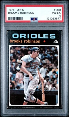 1971 Topps BROOKS ROBINSON #300 PSA 4 VG-EX - Image 1 of 2