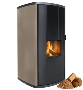 FUEGO Kombi Kaminofen Modular Hybrid Holz Pellet wasserführend Havanna 20-34 kW  - Bild 1 von 16