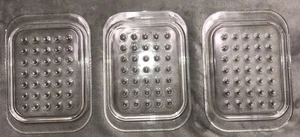 Pyrex MC-1-C 8,5 x 5 Zoll Klarglasdeckel Corning Ware Grübchen Menge 3 - Bild 1 von 8