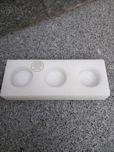 Genuine VOLTERRA ALABASTER. by Ducceschi Hand Carved Italy Candle Holder - Picture 1 of 7