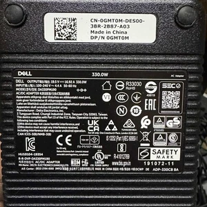 GENUINE Dell DA330PM190, 330W Adapter-19.5V - Picture 1 of 1